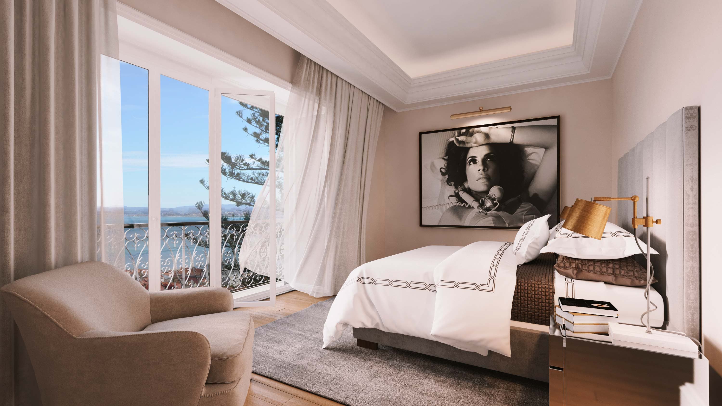 Luxury Lisbon residence with balcony view — Sonia Korn